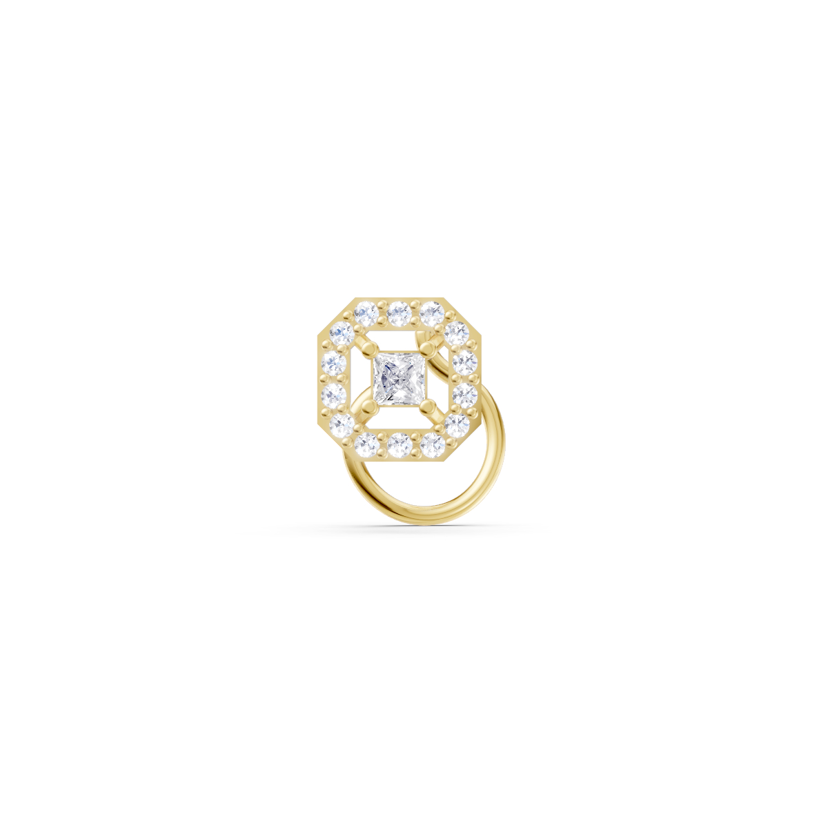 Regal Geometric Nose Pin